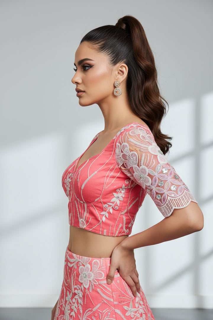 Too Perfect Designer Net Blouse