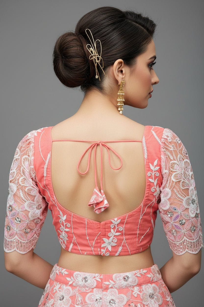 Too Perfect Designer Net Blouse