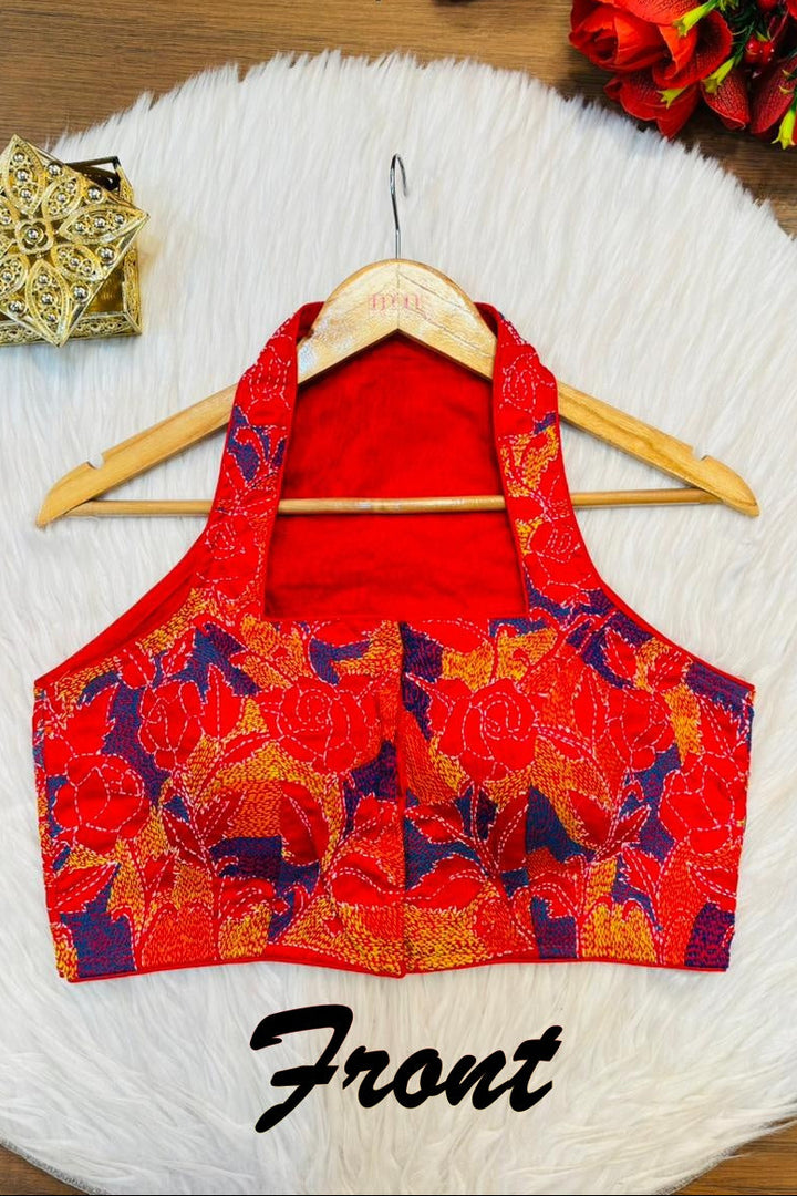 Queen Bee Kantha Stitch Blouse