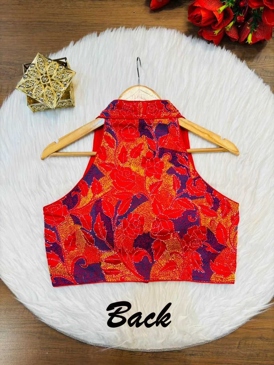 Queen Bee Kantha Stitch Blouse