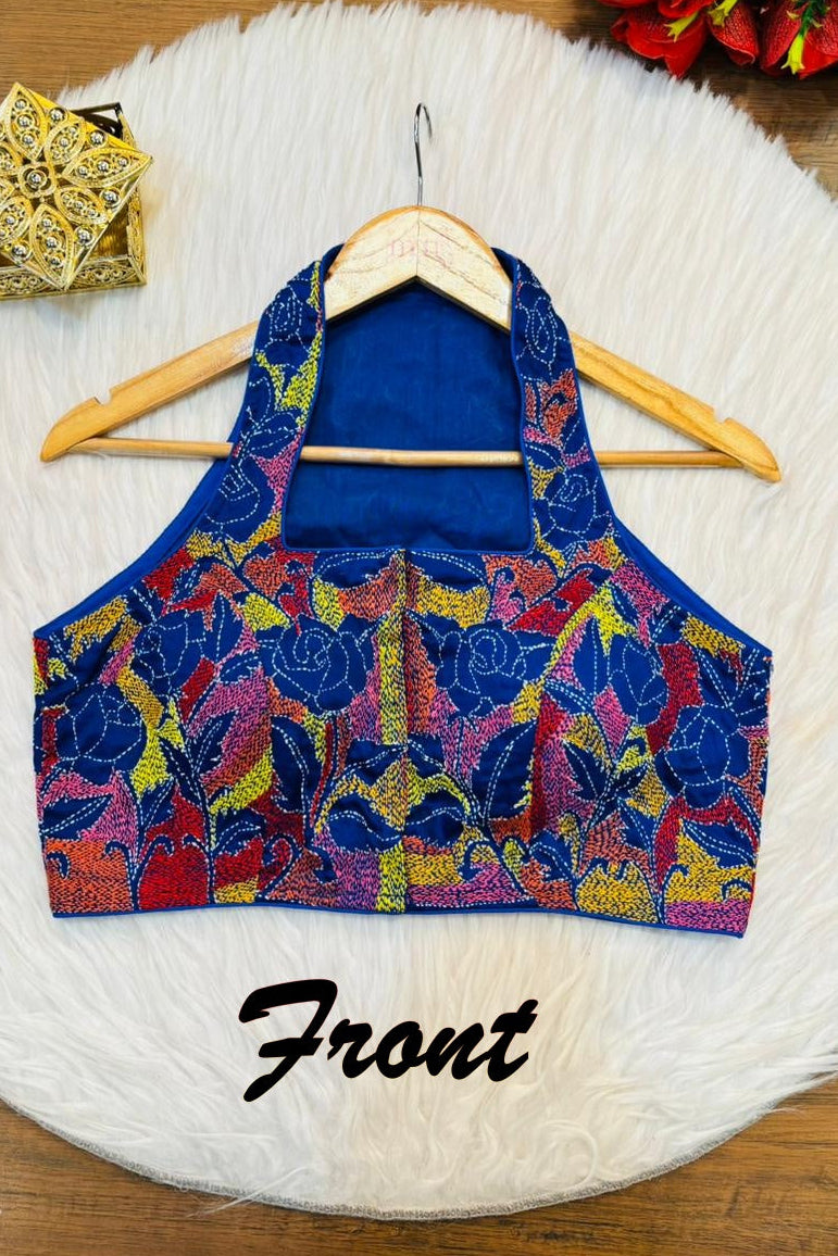 Queen Bee Kantha Stitch Blouse
