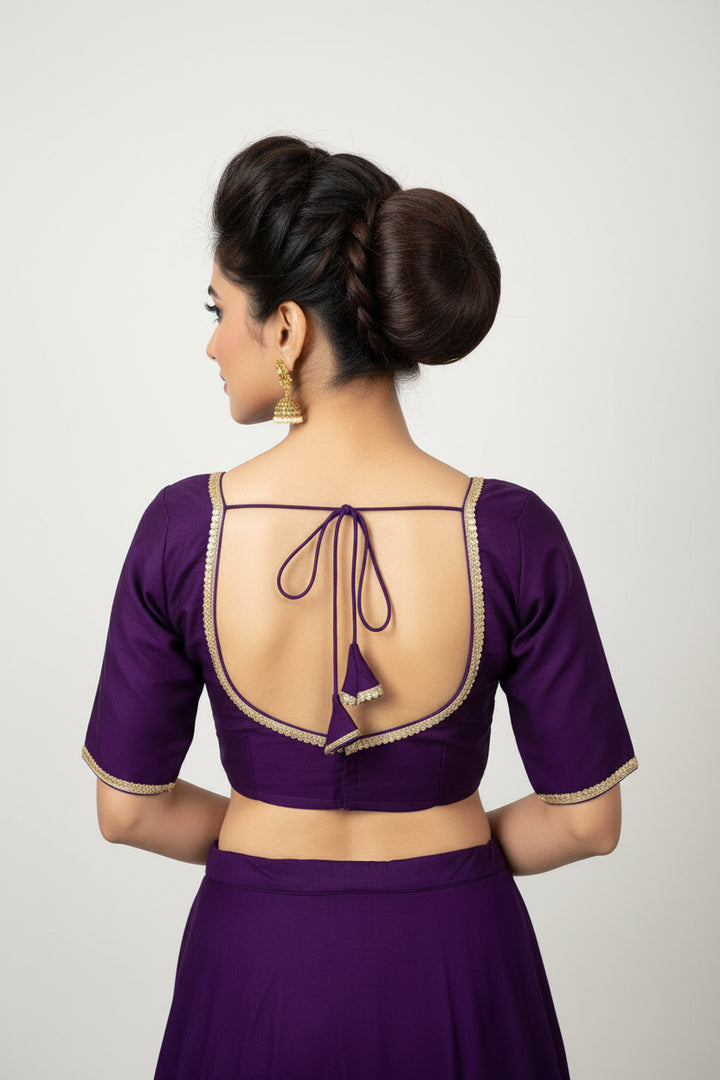 Flashline Designer Vichitra Silk Blouse