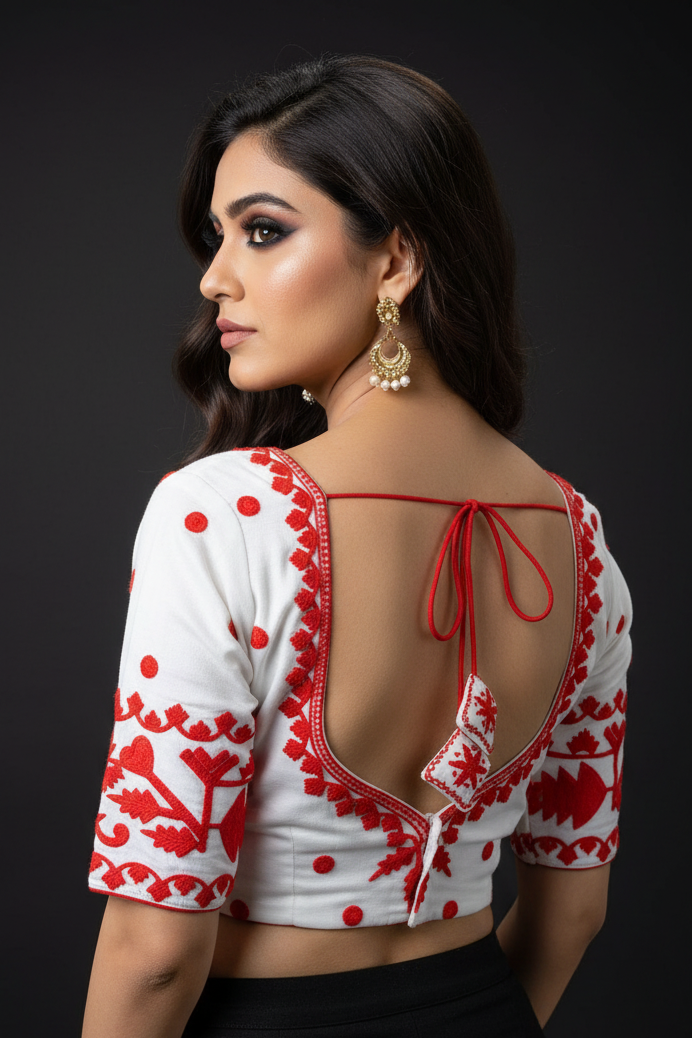 Pratibimbh Designer Vichitra Silk Blouse