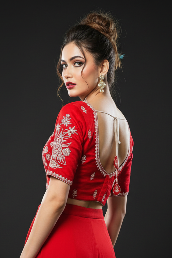 Inner light Designer Vichitra Silk Blouse