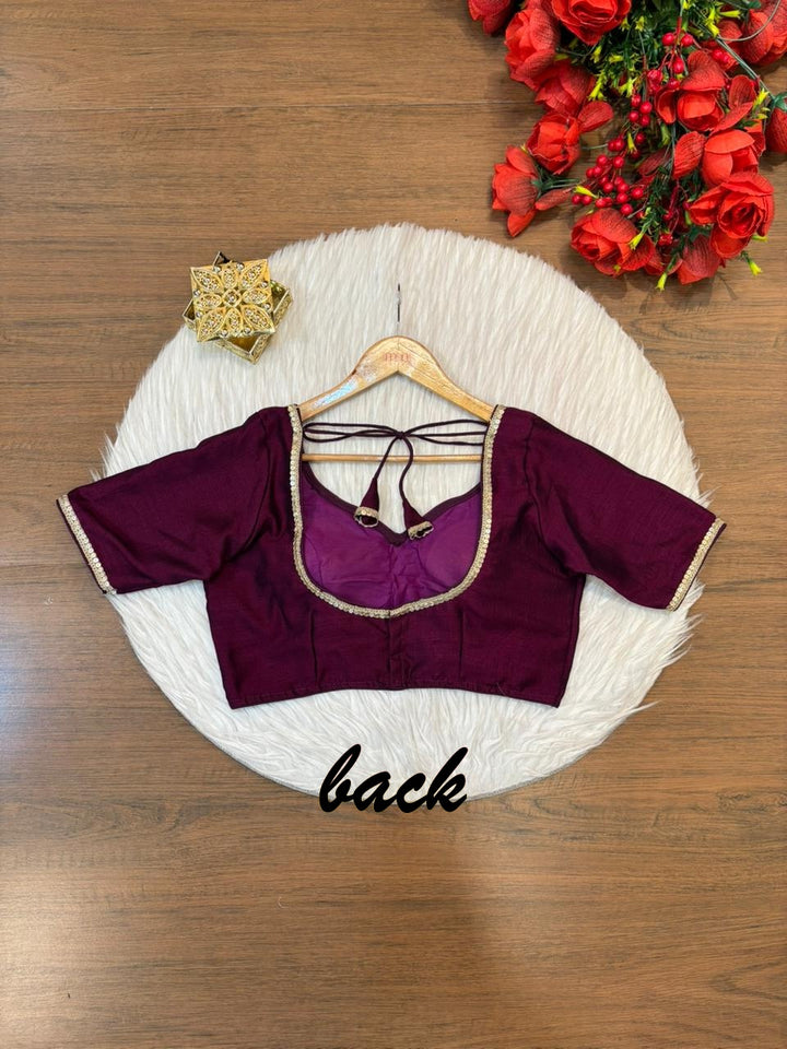 Flashline Designer Vichitra Silk Blouse