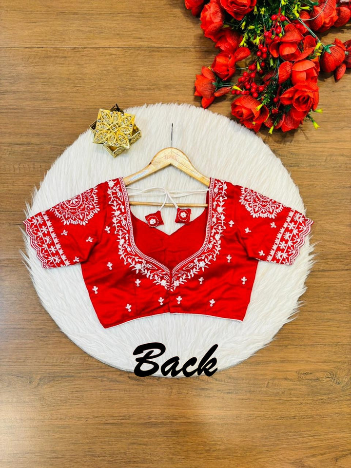 Disco Dust Designer Vichitra Silk Blouse