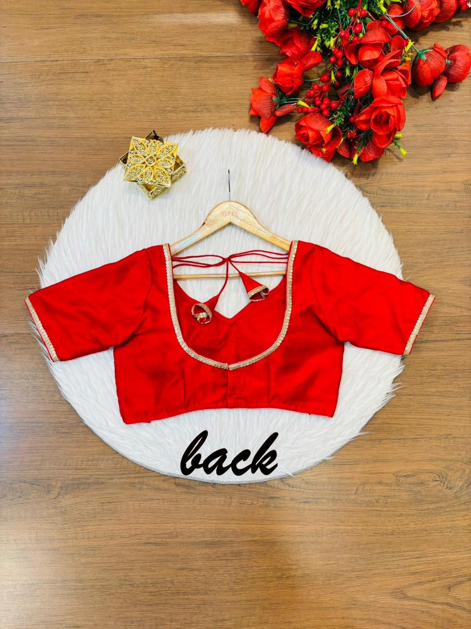 Flashline Designer Vichitra Silk Blouse