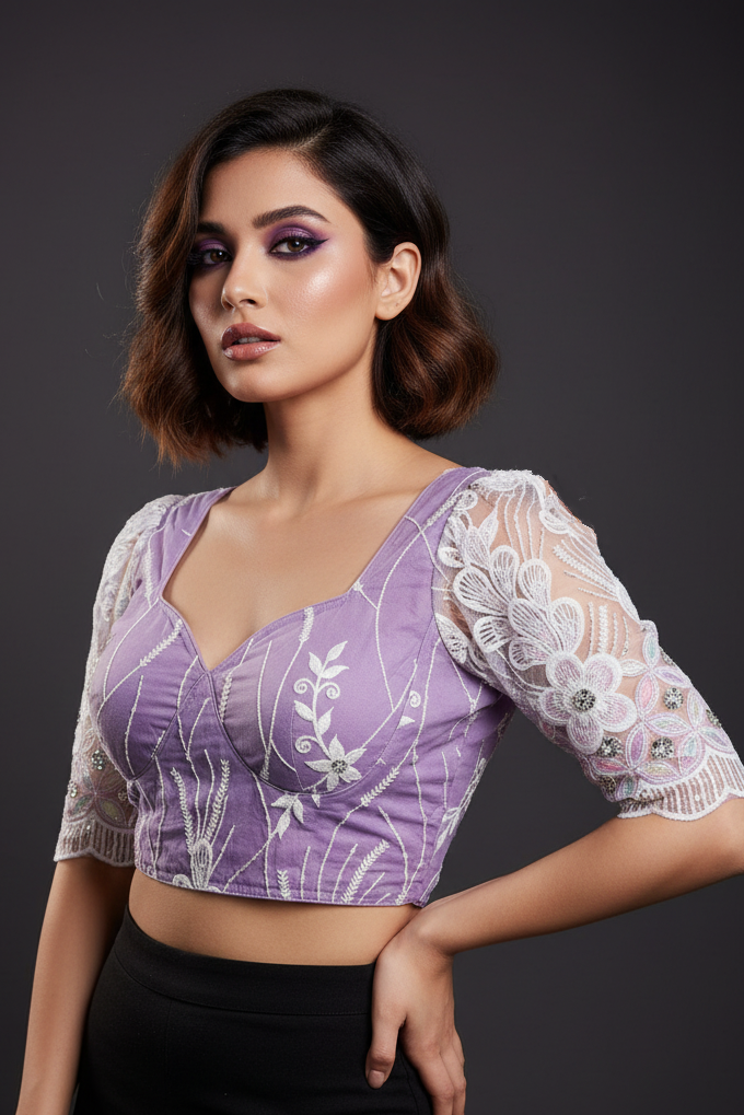 Too Perfect Designer Net Blouse