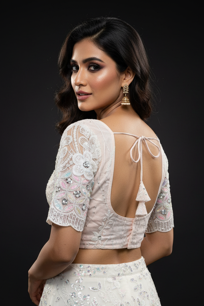 Too Perfect Designer Net Blouse