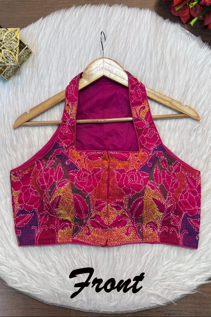 Queen Bee Kantha Stitch Blouse