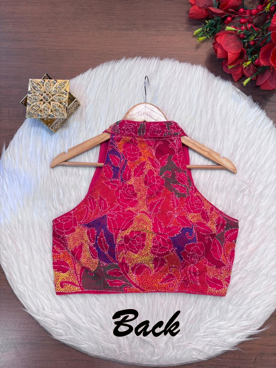 Queen Bee Kantha Stitch Blouse