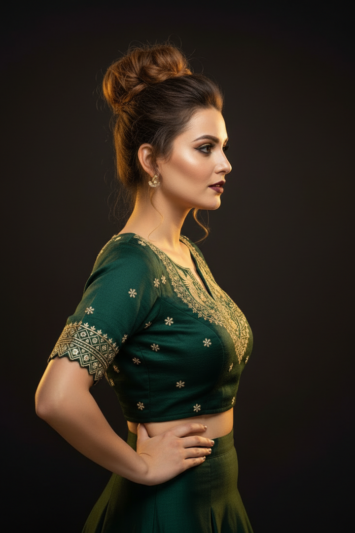 Each Stitch Designer Cotton Silk Blouse