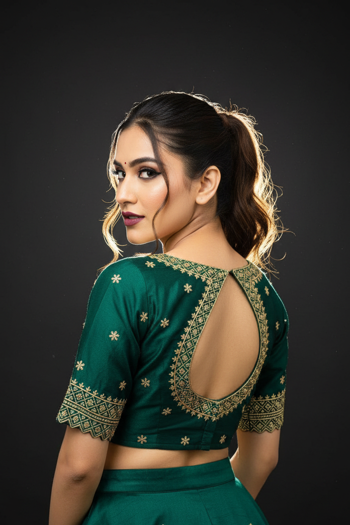 Each Stitch Designer Cotton Silk Blouse