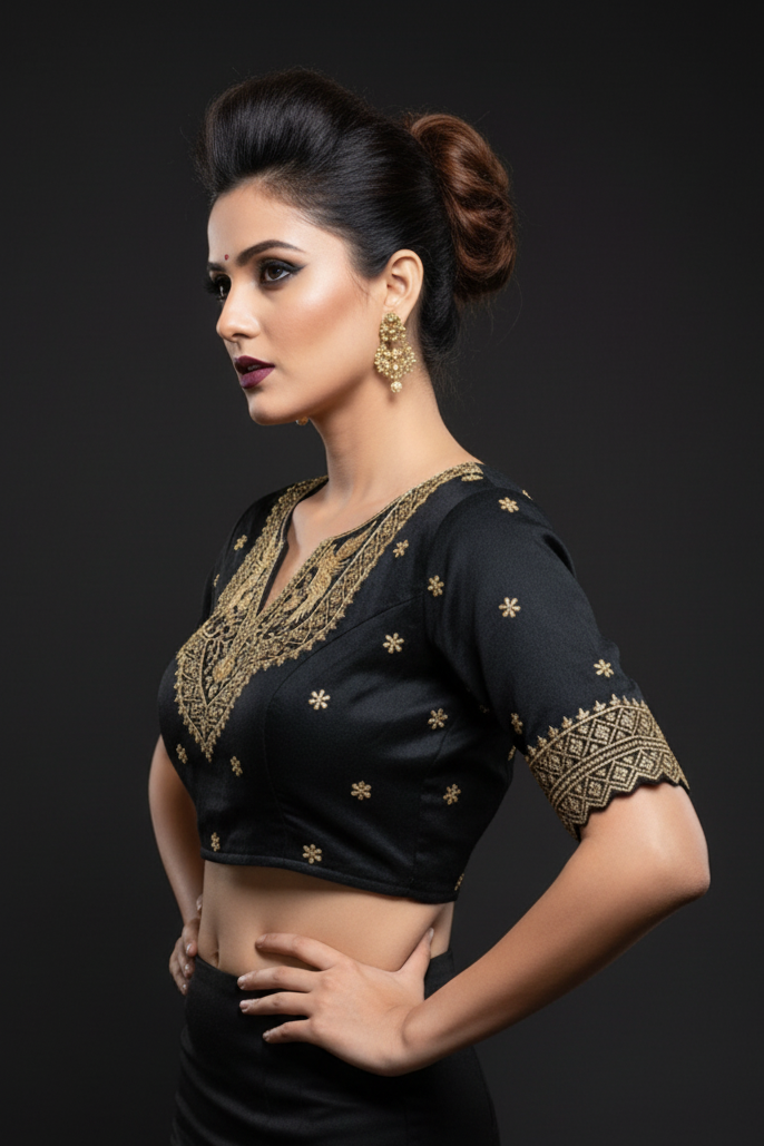 Each Stitch Designer Cotton Silk Blouse