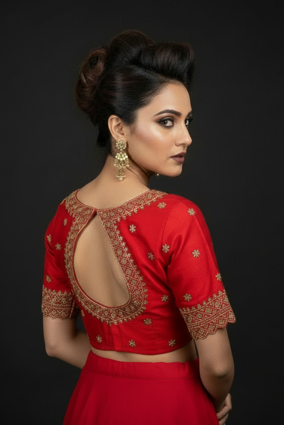 Each Stitch Designer Cotton Silk Blouse