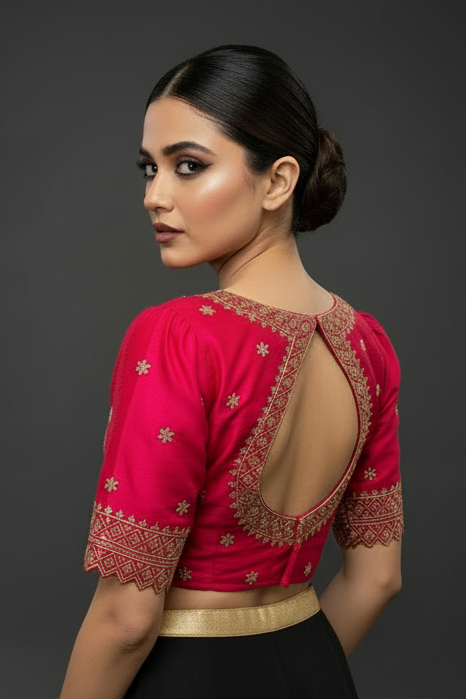 Each Stitch Designer Cotton Silk Blouse