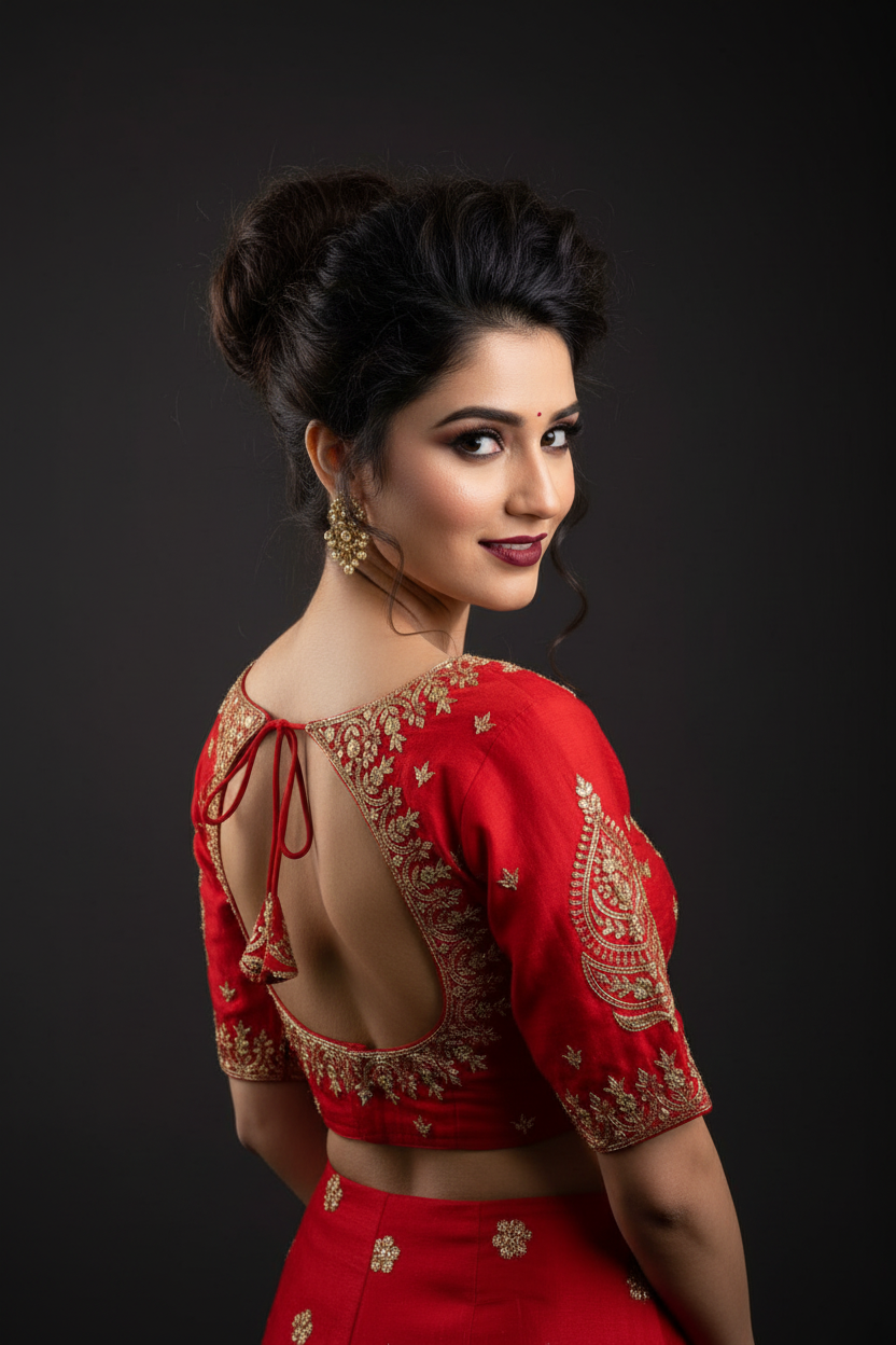 True Thread Fancy Silk Blouse