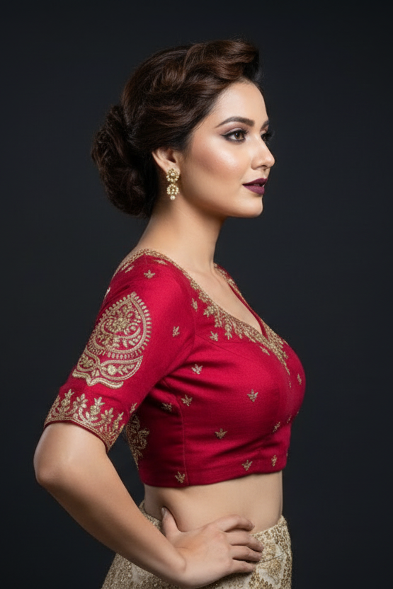 True Thread Fancy Silk Blouse