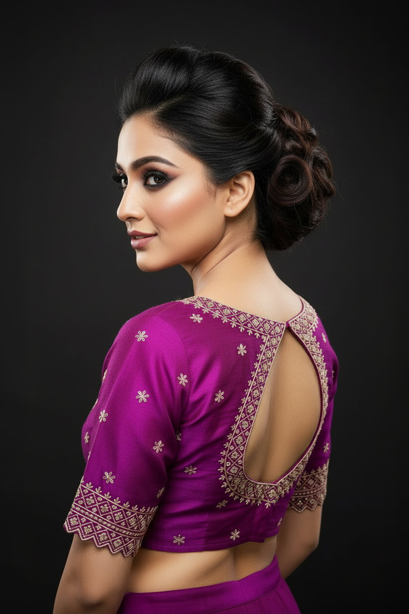 Each Stitch Designer Cotton Silk Blouse