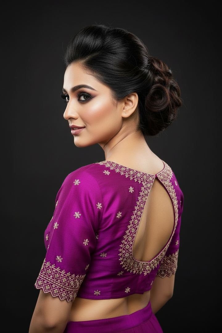 Each Stitch Designer Cotton Silk Blouse