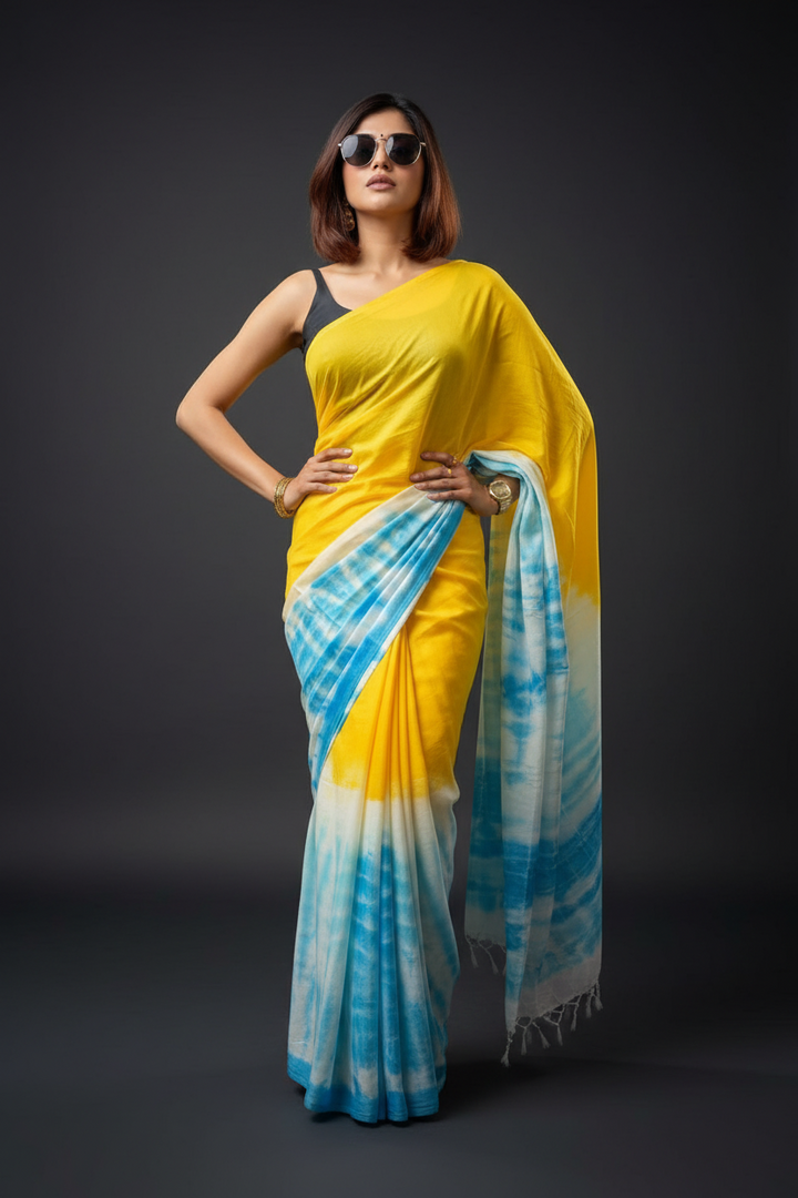 Neer Tulika Mul Cotton Saree