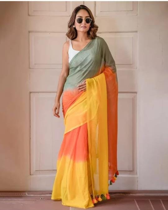 Neer Tulika Mul Cotton Saree