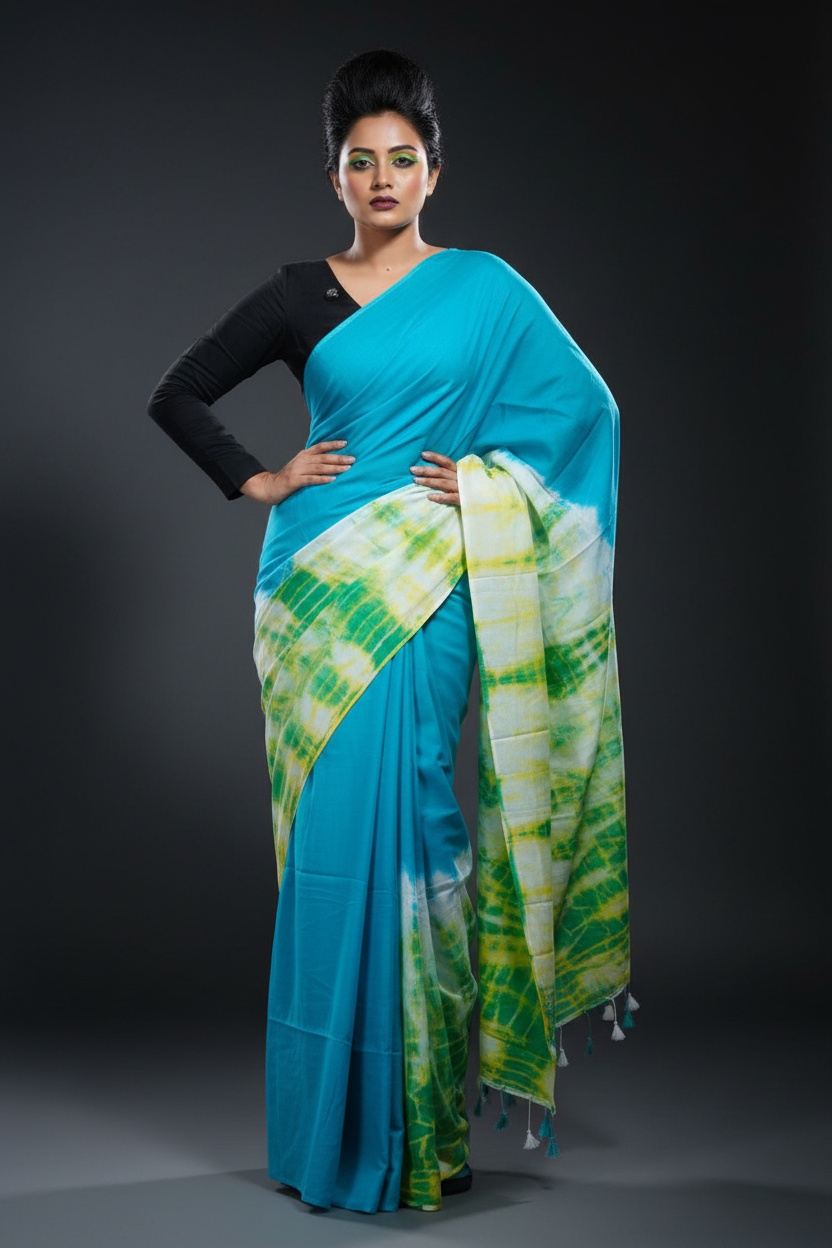 Neer Tulika Mul Cotton Saree