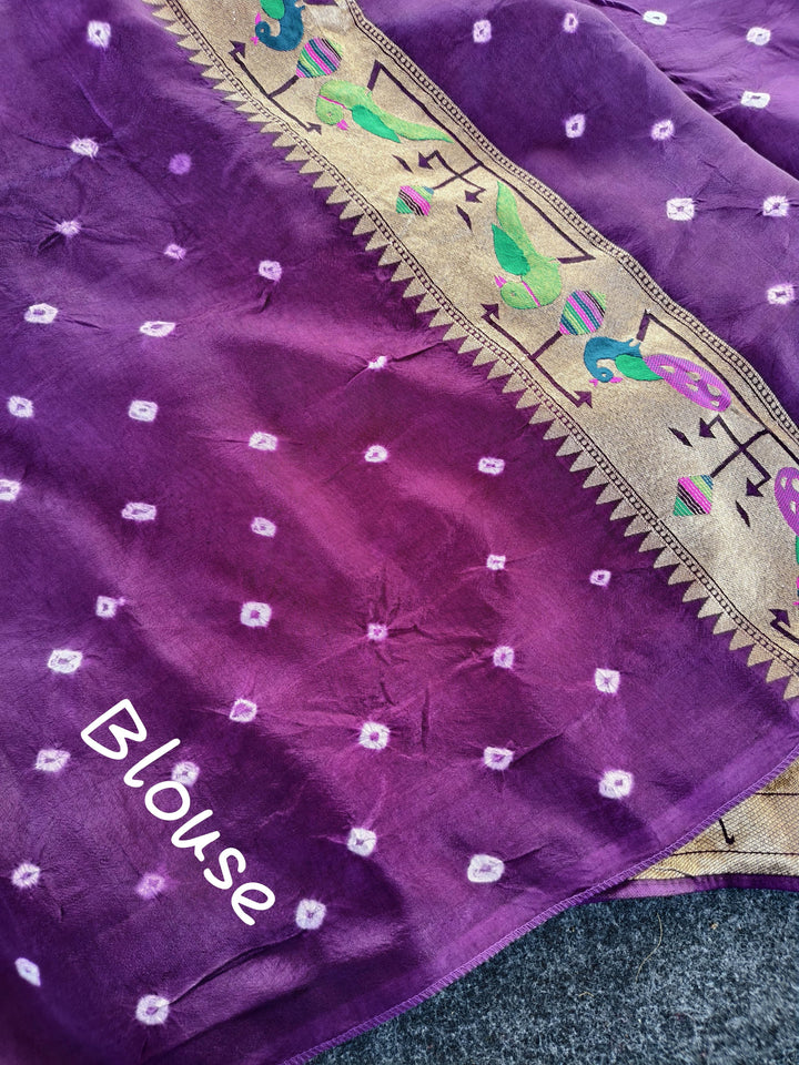 Golden Essence Paithani Silk Saree