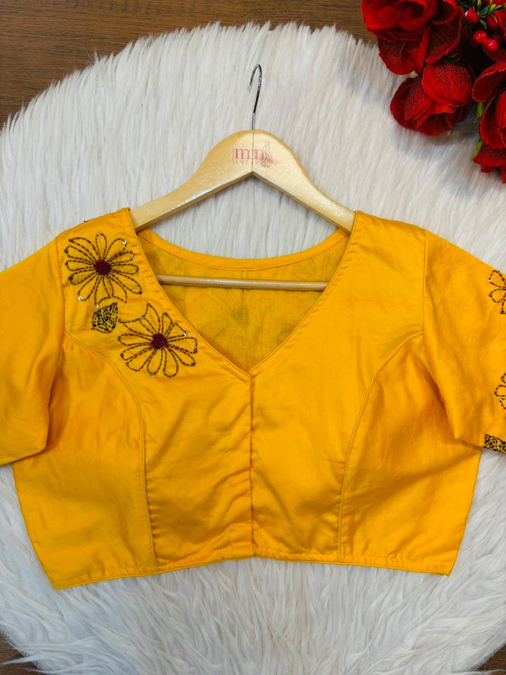 Frame Of Kantha Stitch Blouse