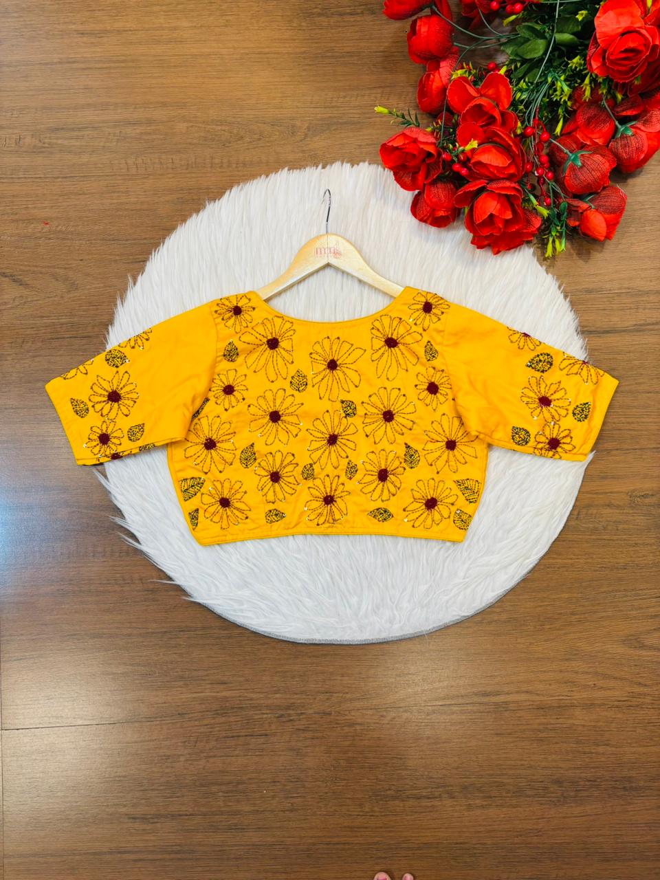 Frame Of Kantha Stitch Blouse