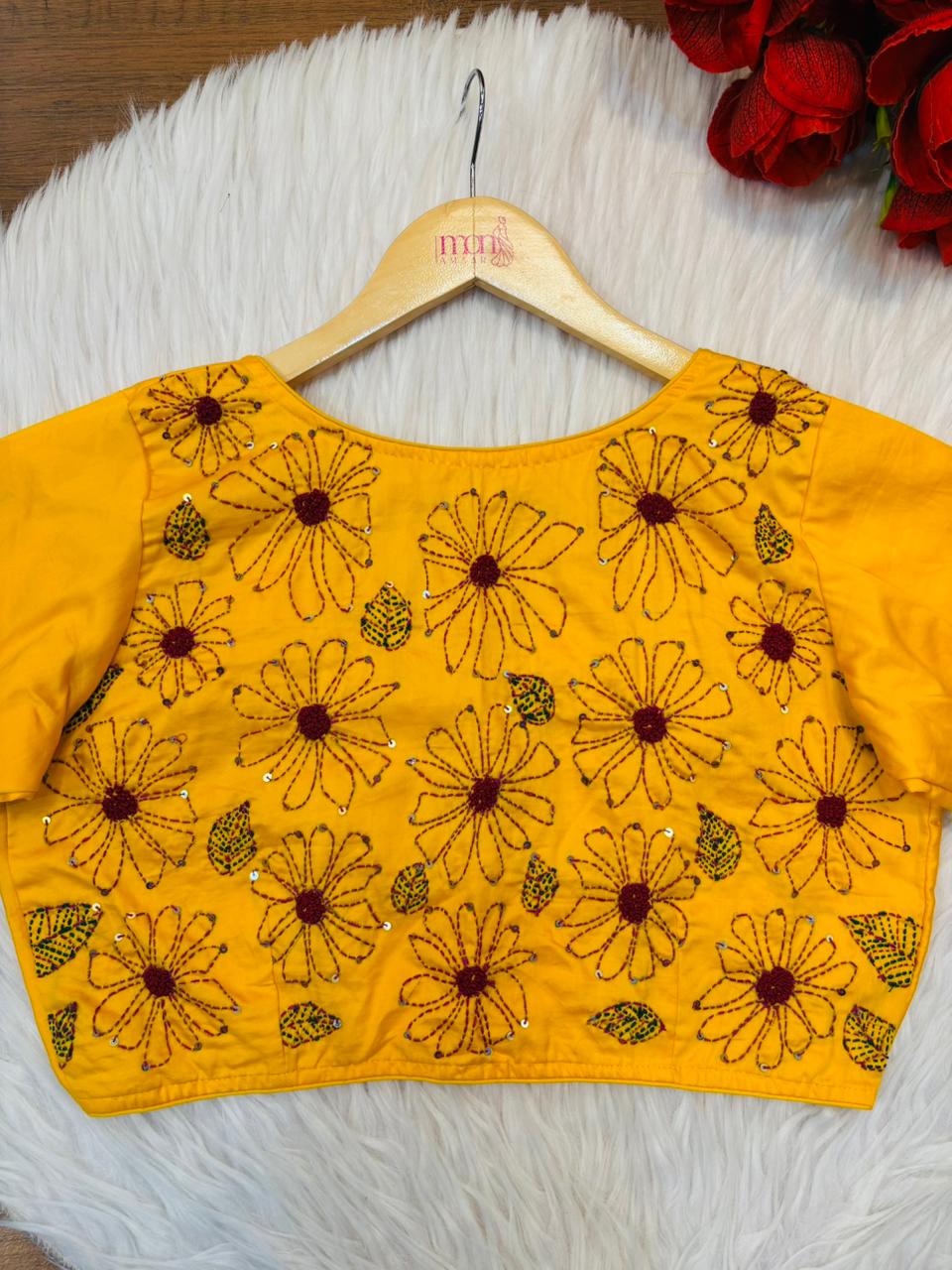 Frame Of Kantha Stitch Blouse