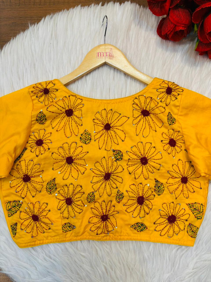 Frame Of Kantha Stitch Blouse