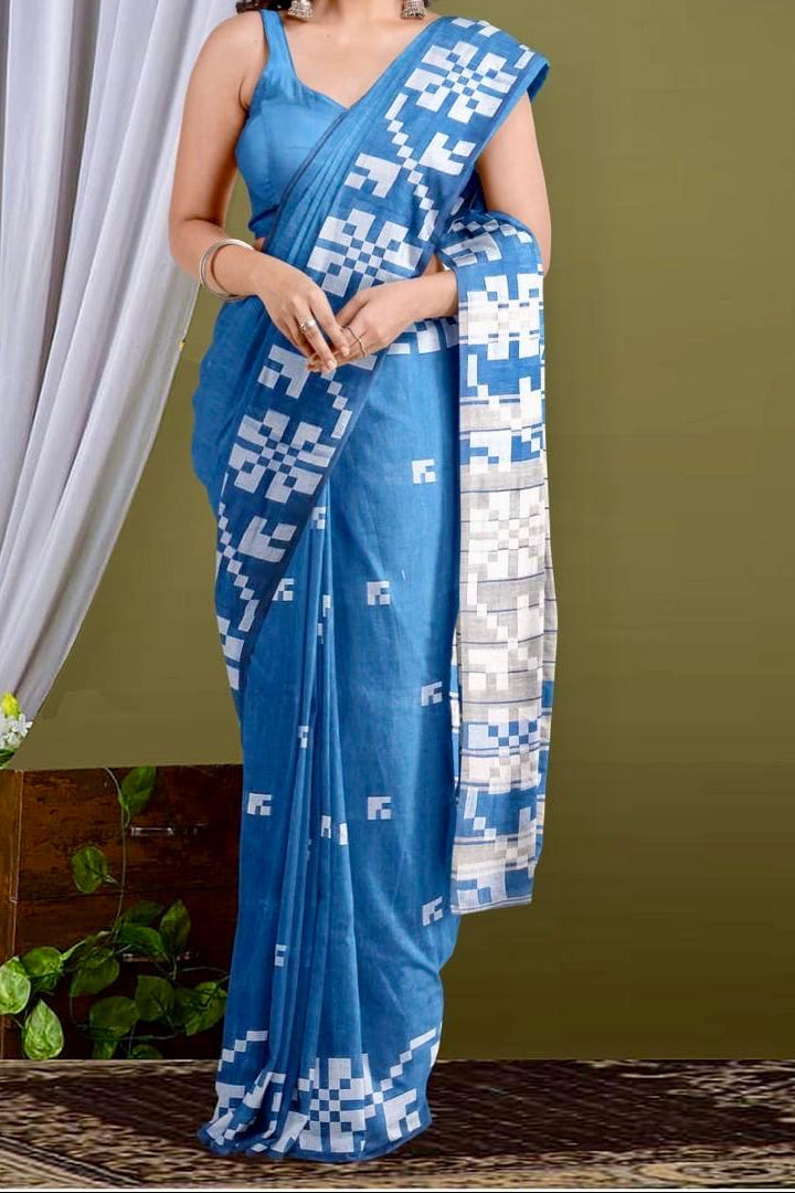 Mrinalini Khadi Cotton Saree
