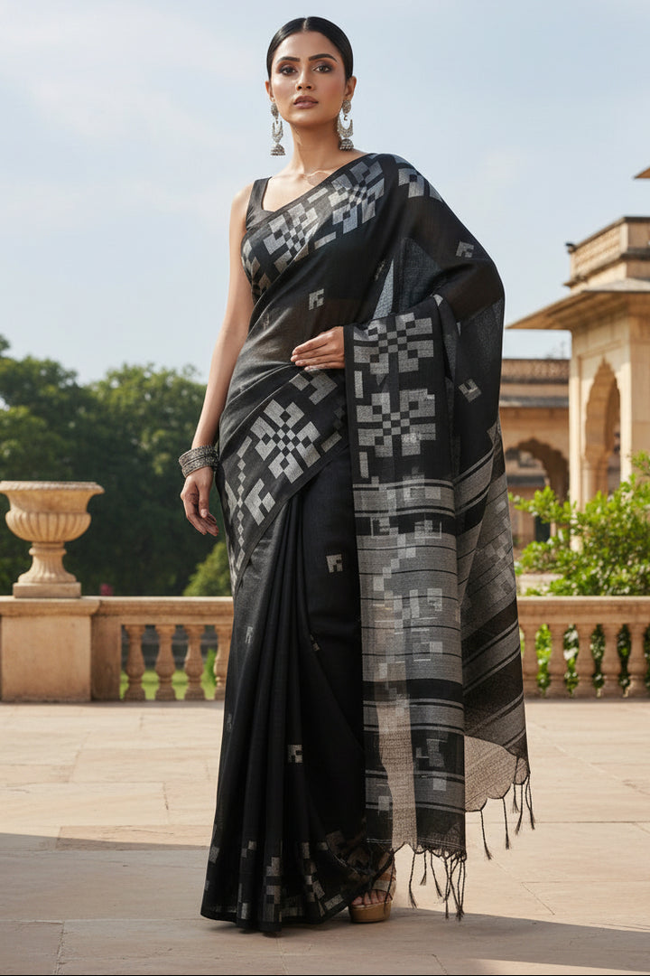 Mrinalini Khadi Cotton Saree
