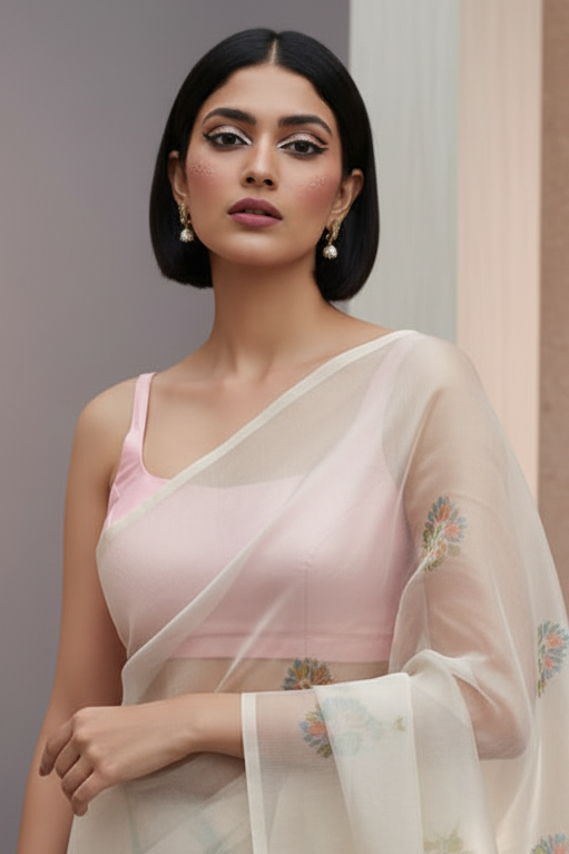 The Bonedi Baddie - Solid Fancy Designer Blouse