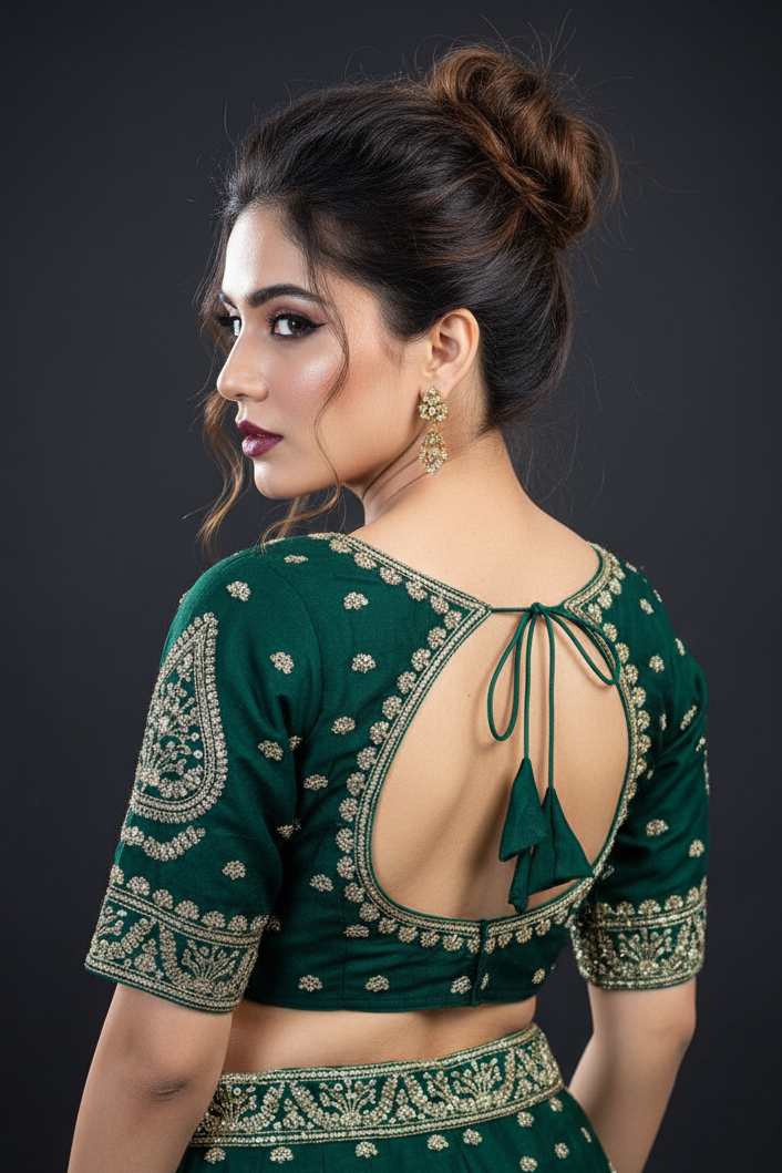 Tribute to Bollywood -Vichitra Silk Blouse
