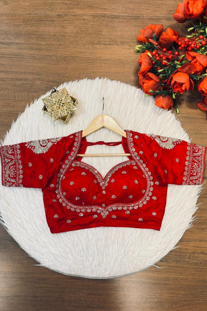 Unparalleled Style- Vichitra Silk Blouse