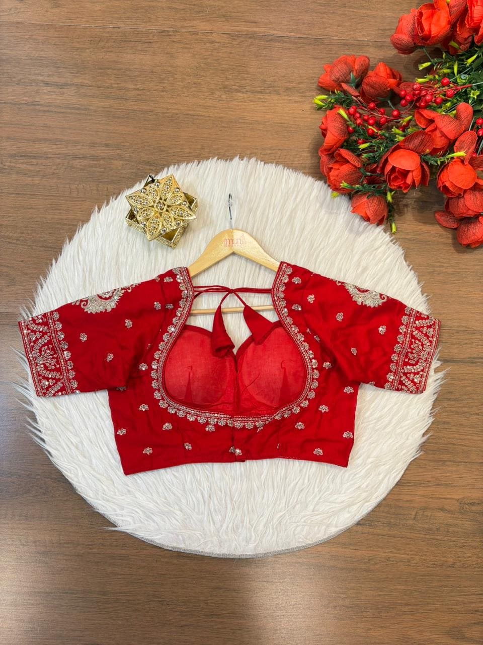 Unparalleled Style- Vichitra Silk Blouse