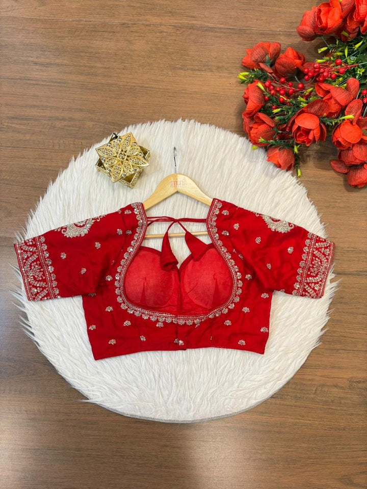 Unparalleled Style- Vichitra Silk Blouse