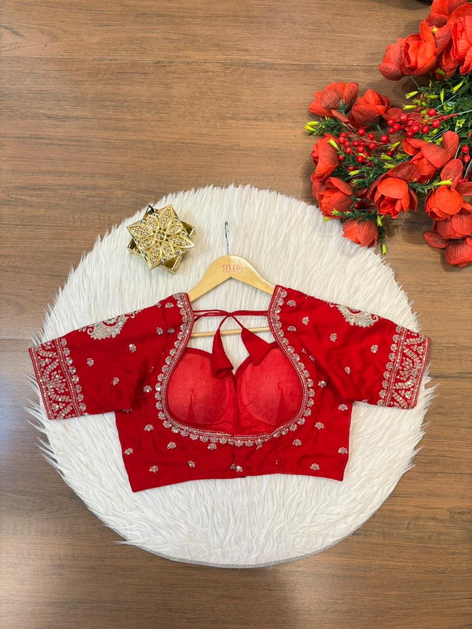 Unparalleled Style- Vichitra Silk Blouse