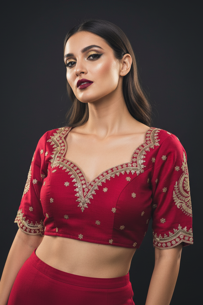 Suhani Aura - Vichitra Silk Blouse