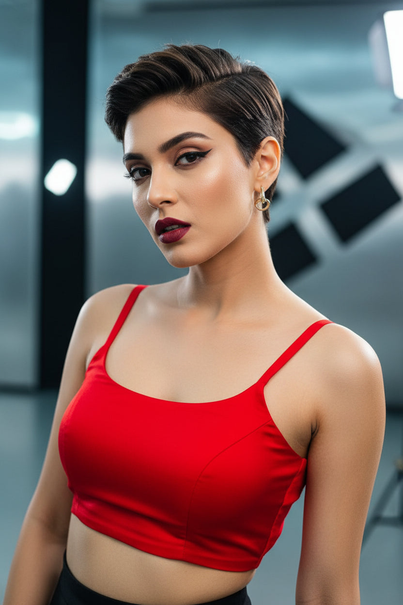 The Bonedi Baddie - Solid Fancy Designer Blouse