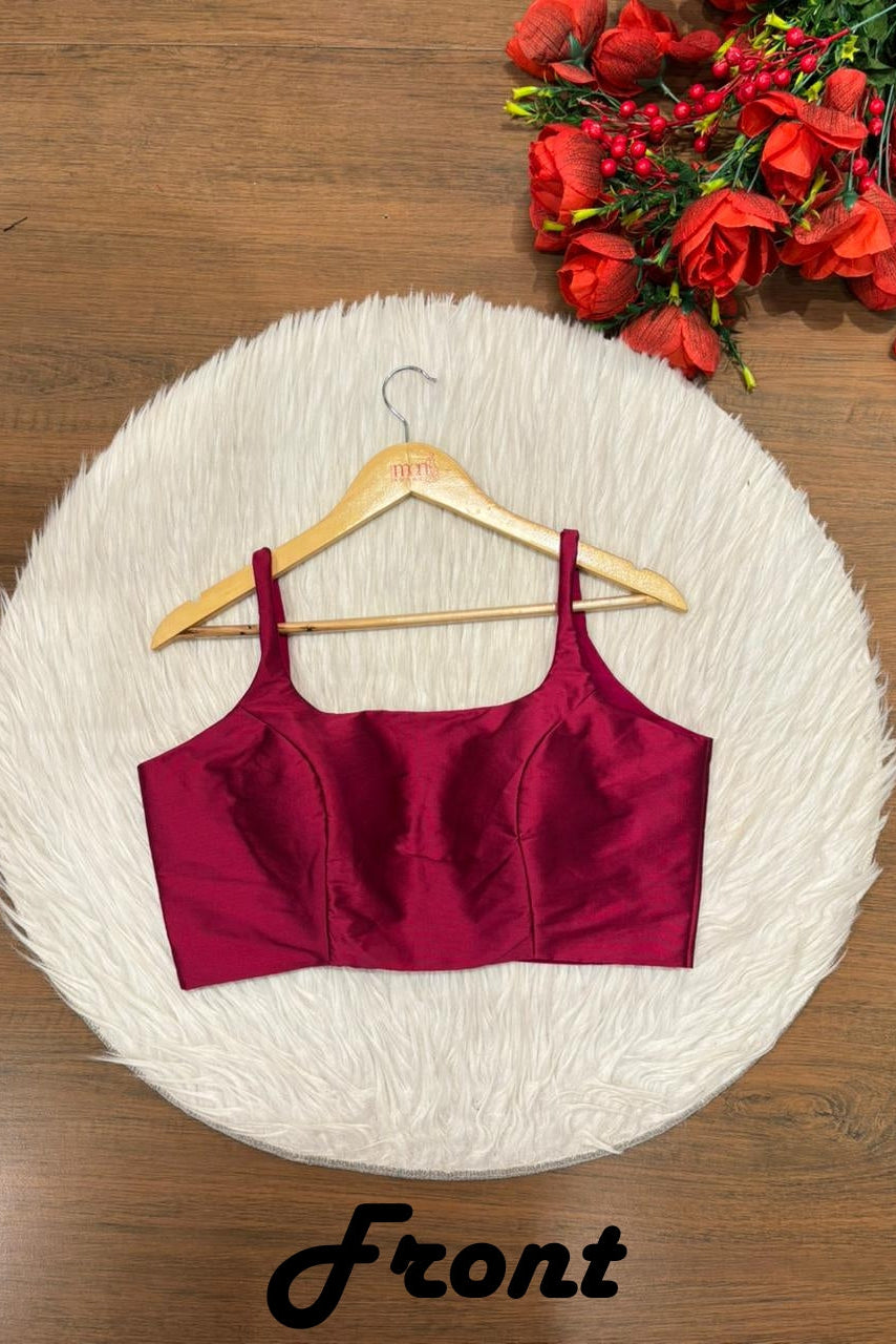 The Bonedi Baddie - Solid Fancy Designer Blouse