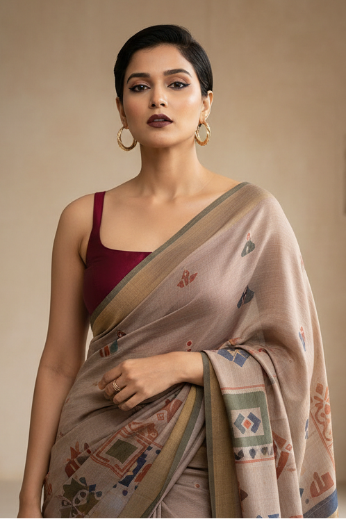 The Bonedi Baddie - Solid Fancy Designer Blouse