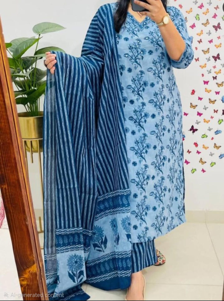 Mourika Cotton Kurti Set