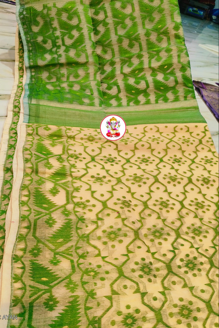 Dhruva tara Dhakai Jamdani Saree