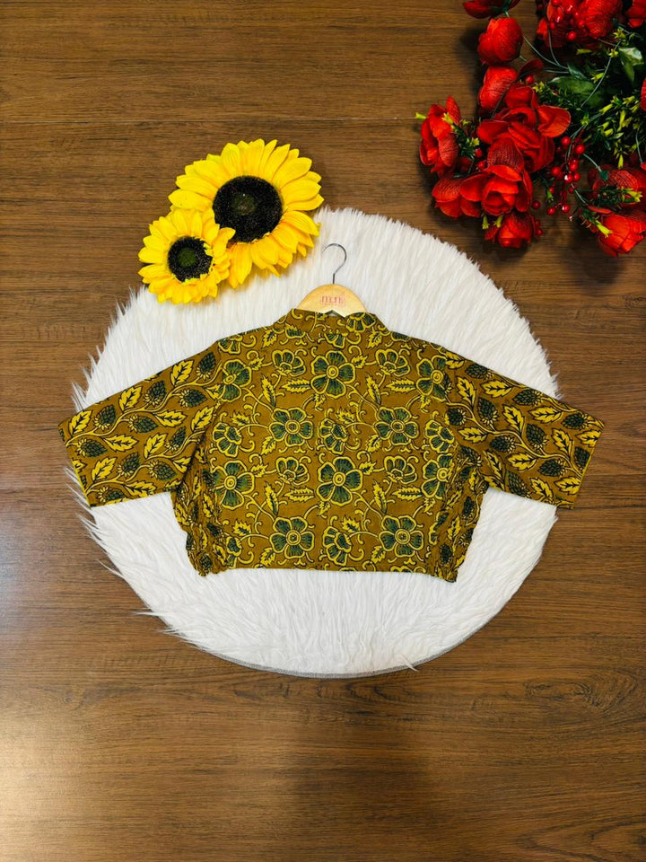 New Smoky Stretchable Ajrakh Blouse