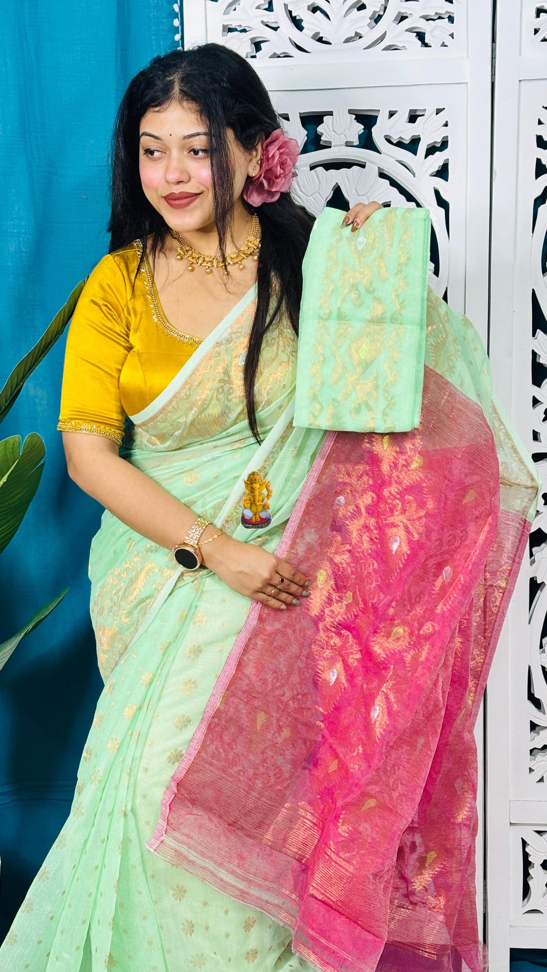 Subhasini Zari Jamdani Saree