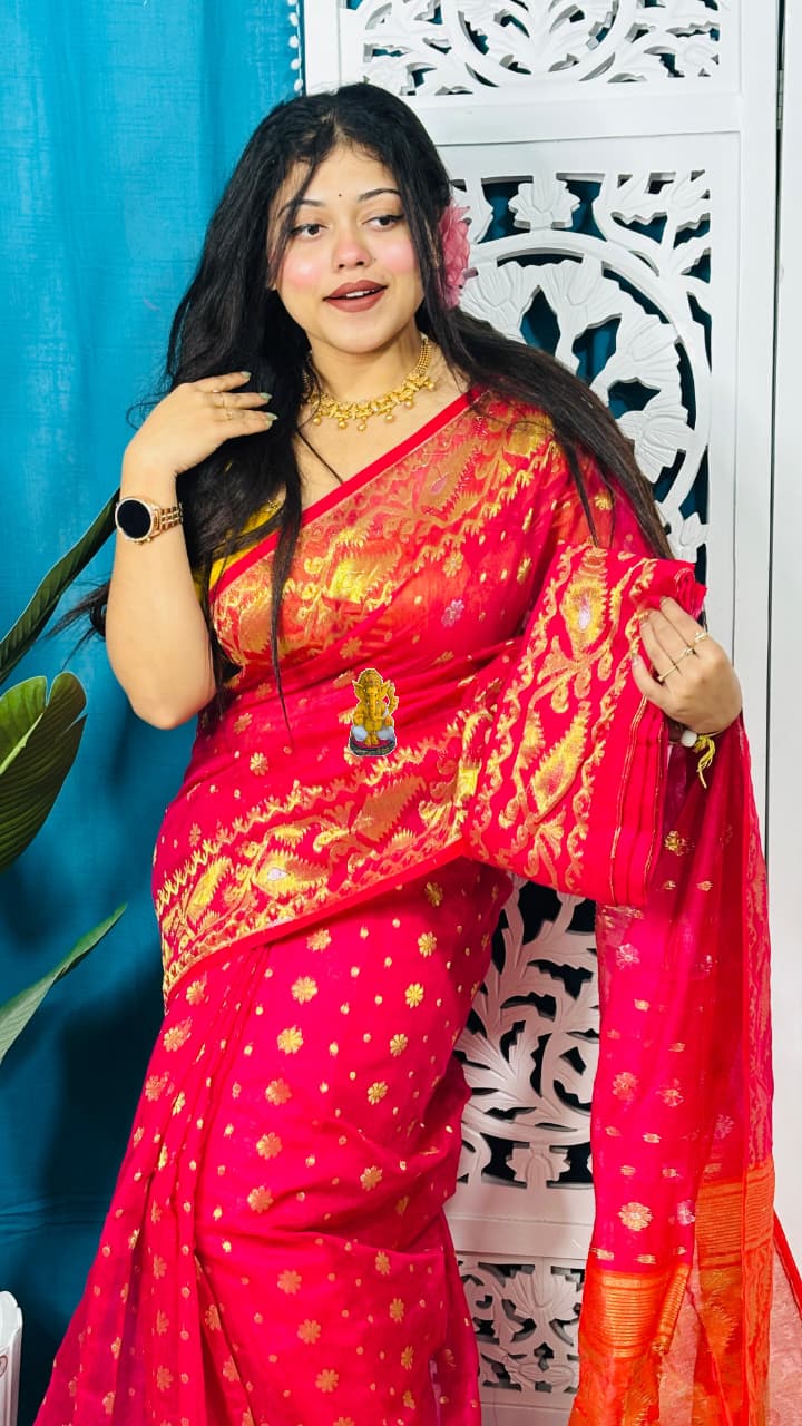 Subhasini Zari Jamdani Saree