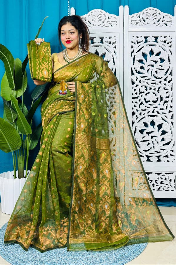Subhasini Zari Jamdani Saree